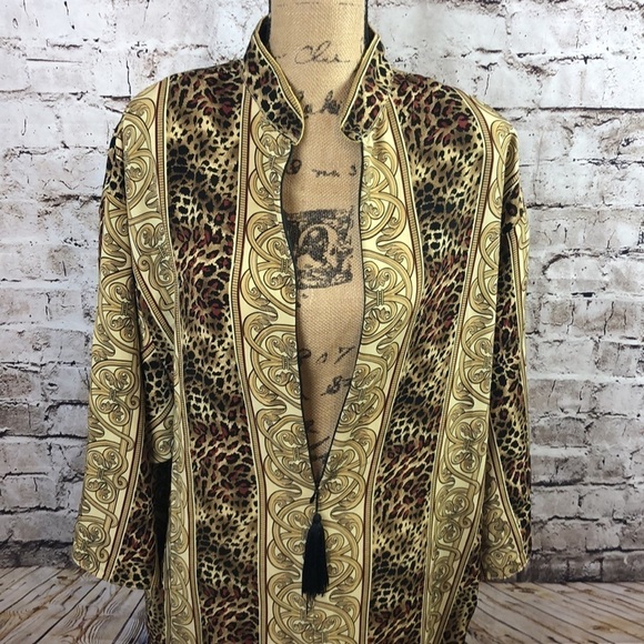 SANTE’ Leopard Moroccan/Bohemian Dress Sz S/M - Picture 6 of 13